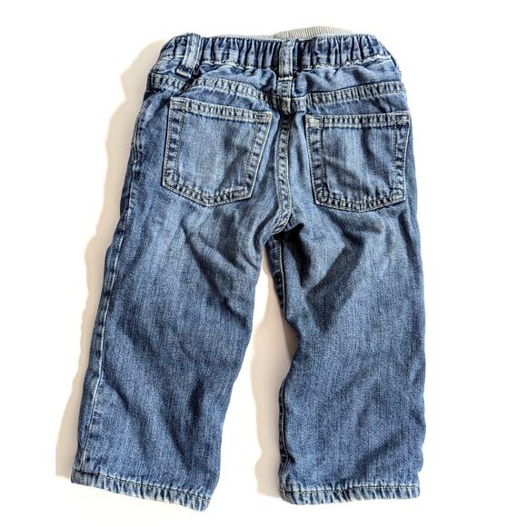 Baby Gap Lined Jeans 1969 Original Denim | Size 18-24M | Adjustable Waist Warm - Picture 3 of 9